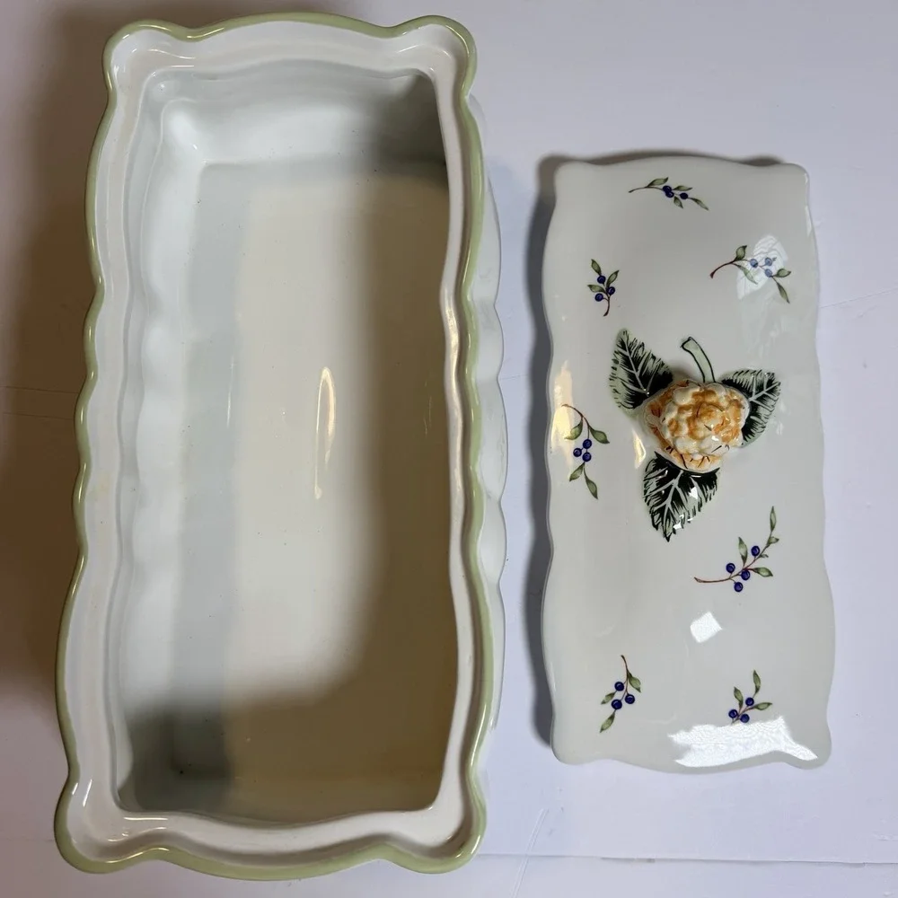 Princess House Vintage Garden Ceramic Floral Centerpiece Serveware (See Detail)